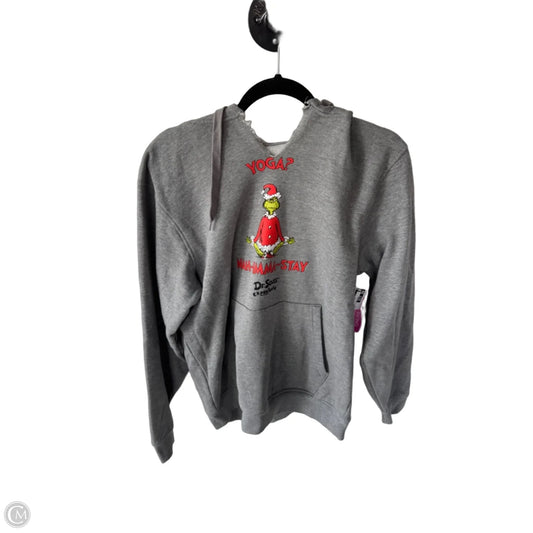 Sweatshirt Hoodie By Clothes Mentor In Grey, Size: M