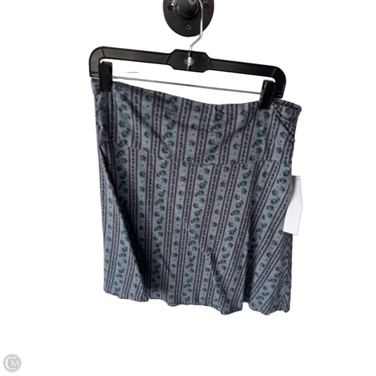 Skirt Mini & Short By Toad & Co In Blue & Grey, Size: M