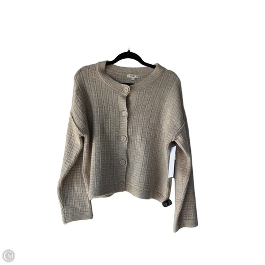 Sweater Cardigan By Max Studio In Tan, Size: M