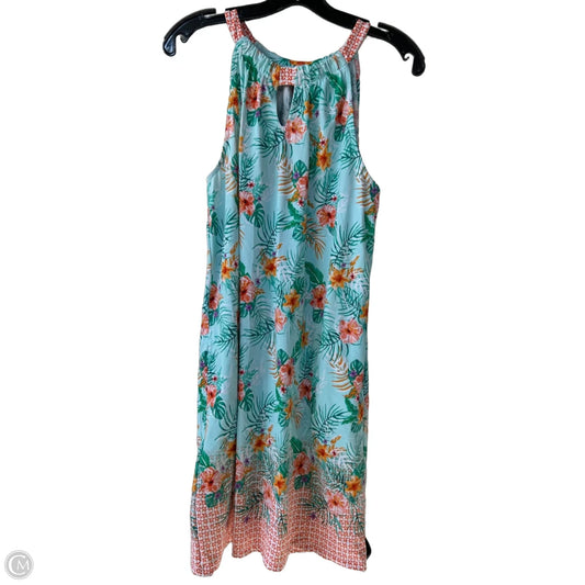Dress Casual Short By Cabana Life In Blue & Orange, Size: L