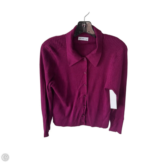 Sweater By Nine West In Purple, Size: L