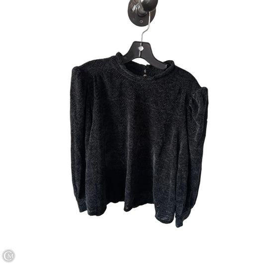 Top Long Sleeve By Melrose And Market In Black, Size: Xxl