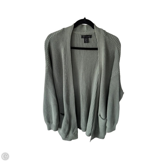 Sweater Cardigan By Tahari In Green, Size: Xl