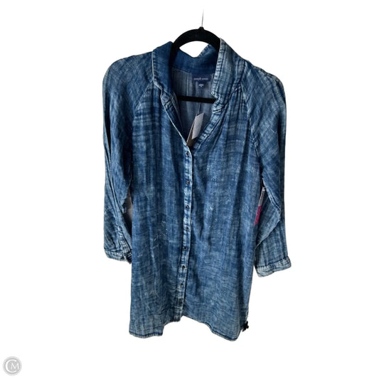 Dress Casual Short By Pure Jill In Blue Denim, Size: M