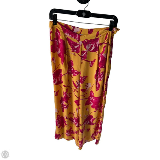 Pants Wide Leg By Clothes Mentor In Pink & White, Size: 8