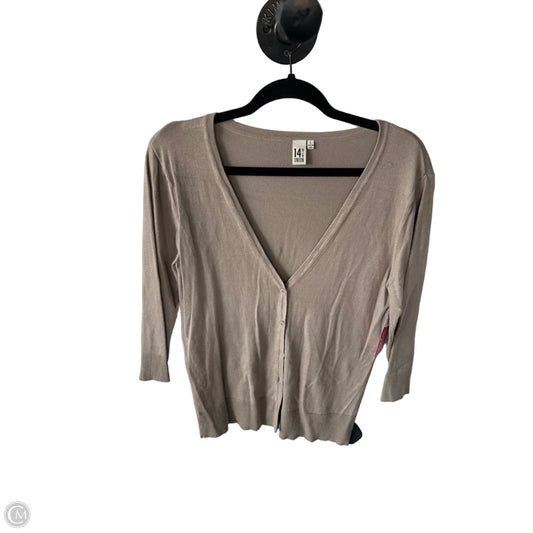 Sweater Cardigan By 14th And Union In Tan, Size: L