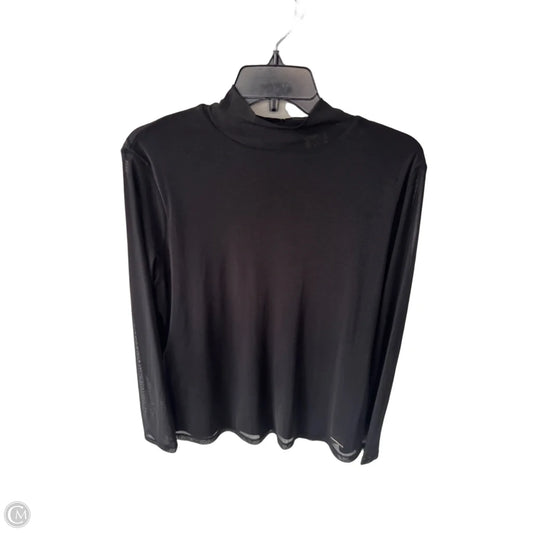 Top Long Sleeve By Anne Klein In Black, Size: L