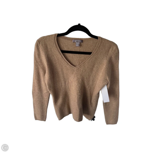 Sweater Cashmere By Charter Club In Tan, Size: L