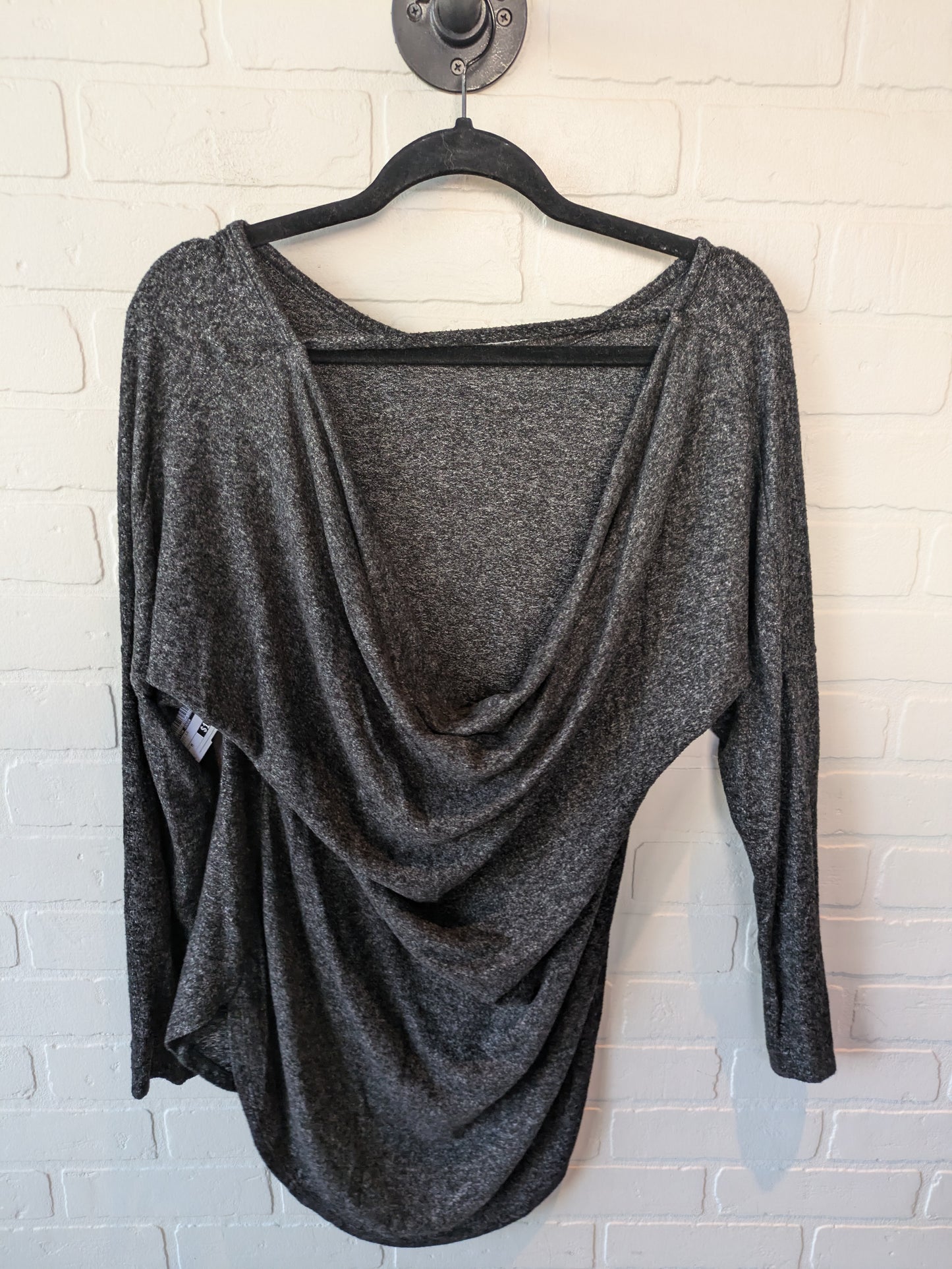 Tunic Long Sleeve By Peyton Jensen In Grey, Size: M