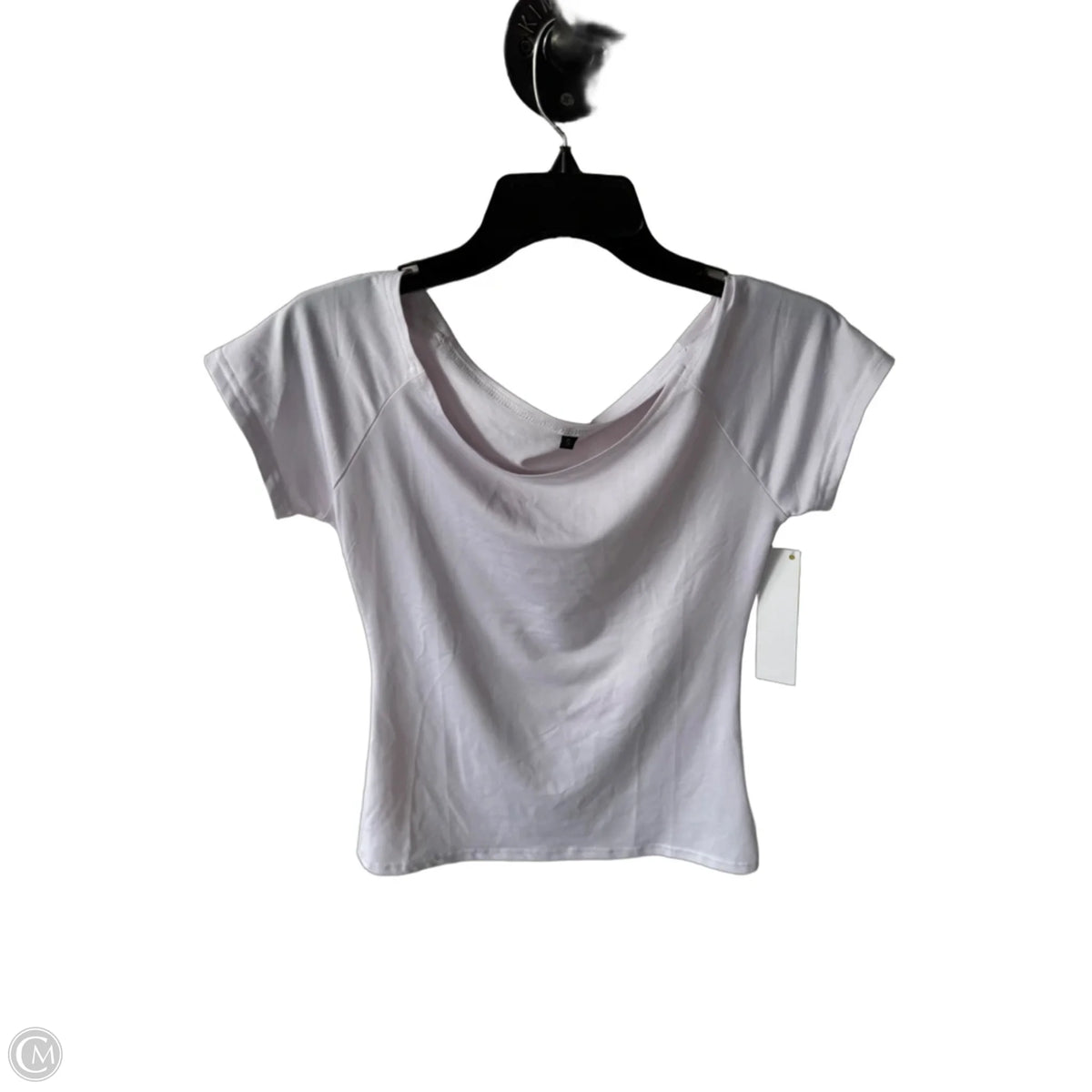Top Short Sleeve Basic By Cme In White, Size: S