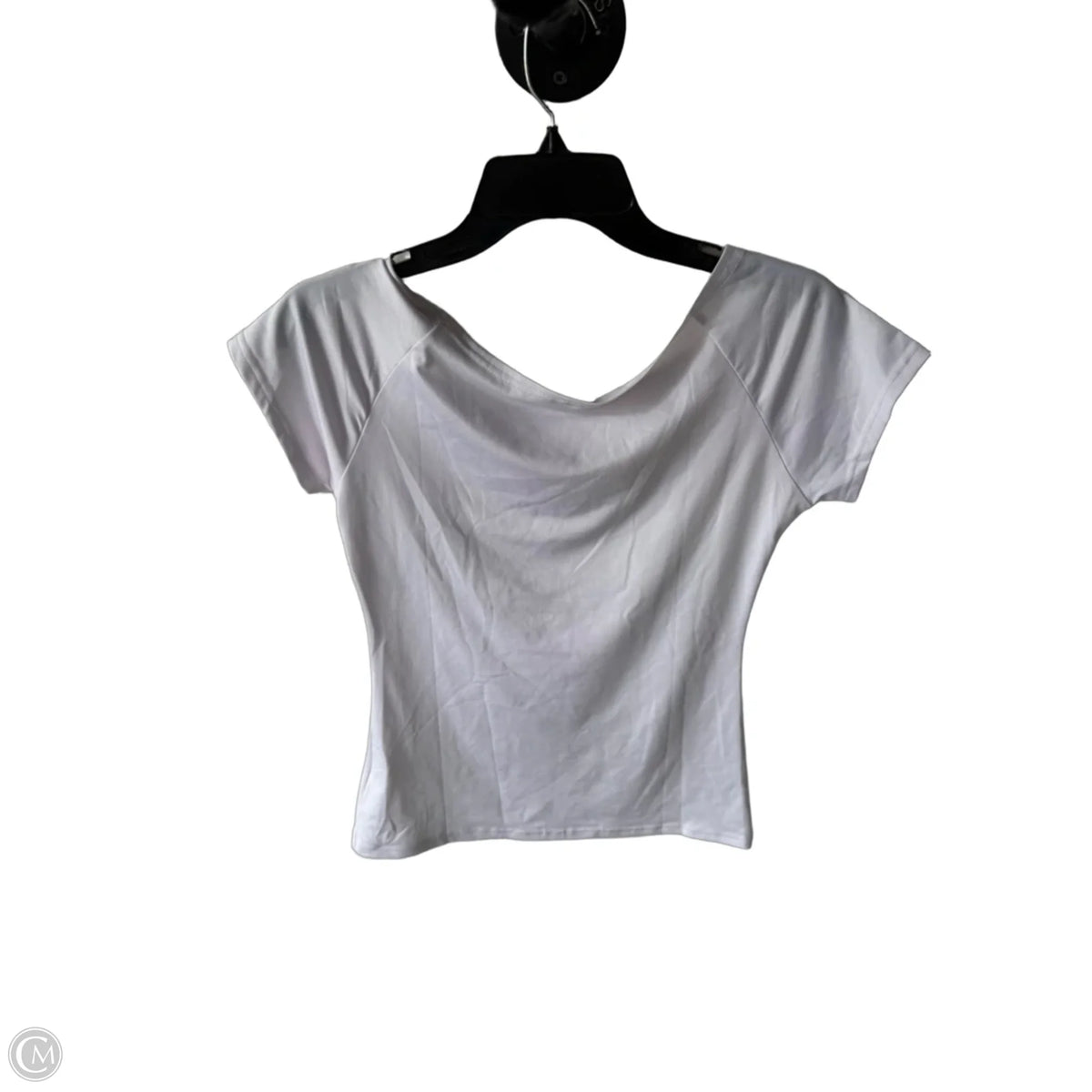 Top Short Sleeve Basic By Cme In White, Size: S