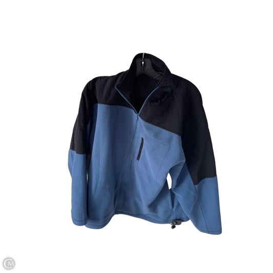 Jacket Fleece By Clothes Mentor In Black & Blue, Size: M