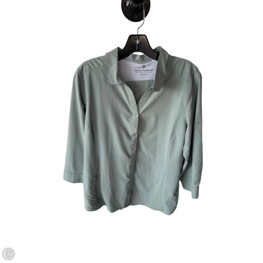 Top Long Sleeve By Royal Robbins In Green, Size: L