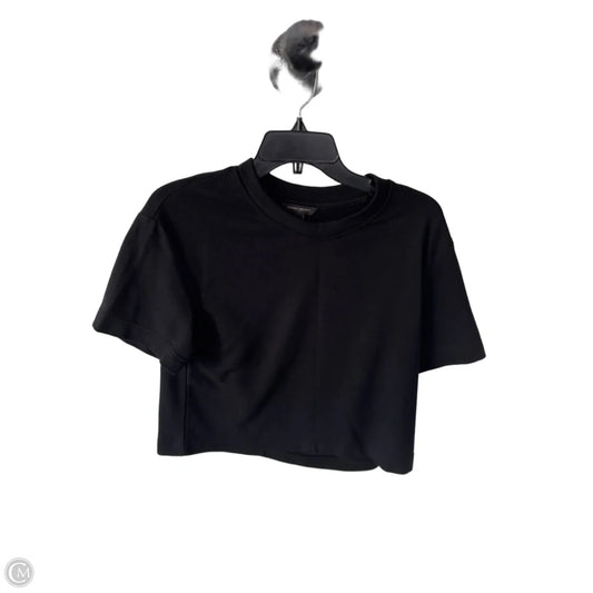 Top Short Sleeve By Banana Republic In Black, Size: S