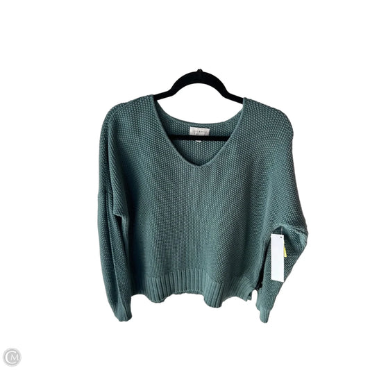 Sweater By Lucky Brand In Green, Size: M