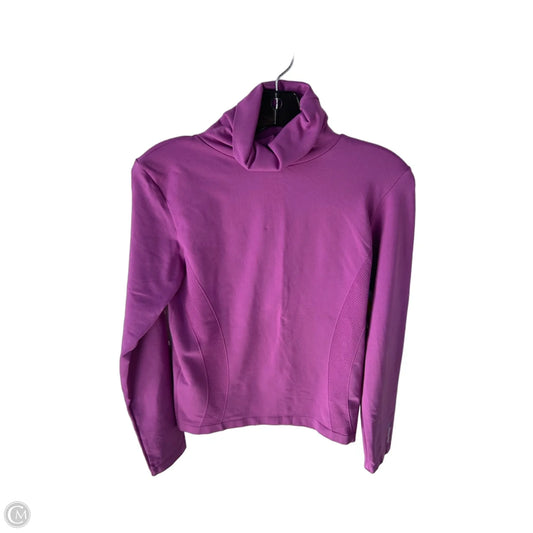 Athletic Top Long Sleeve Collar By Clothes Mentor In Purple, Size: L