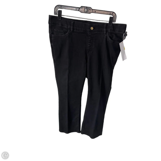 Jeans Boot Cut By Iman In Black Denim, Size: 16