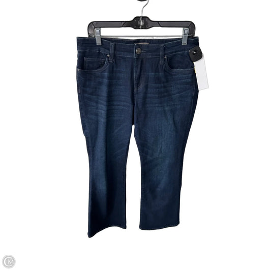 Jeans Flared By Kut In Blue Denim, Size: 8p