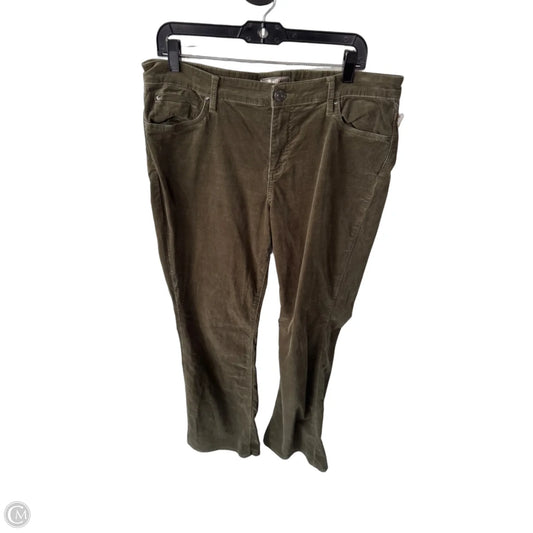 Pants Corduroy By Kut In Green, Size: 14