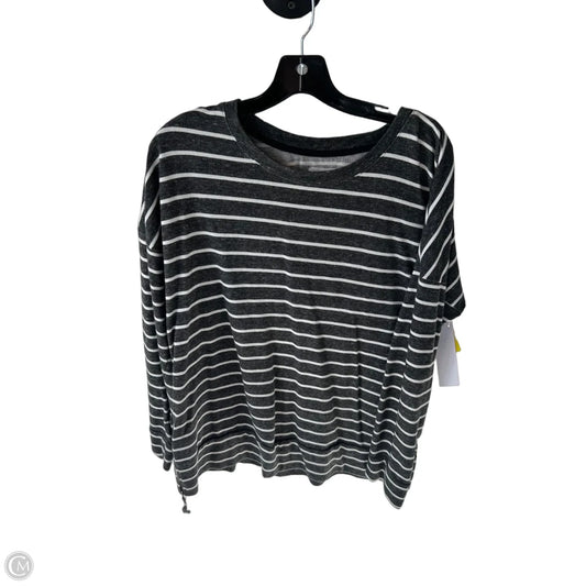 Sweatshirt Crewneck By Lou And Grey In Grey & White, Size: Xl