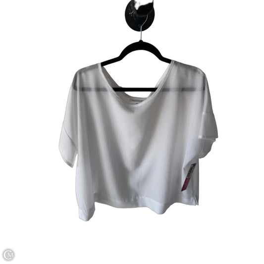 Top Short Sleeve By Prologue In White, Size: Xxl