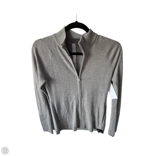 Sweater Cardigan By Lululemon In Grey, Size: S