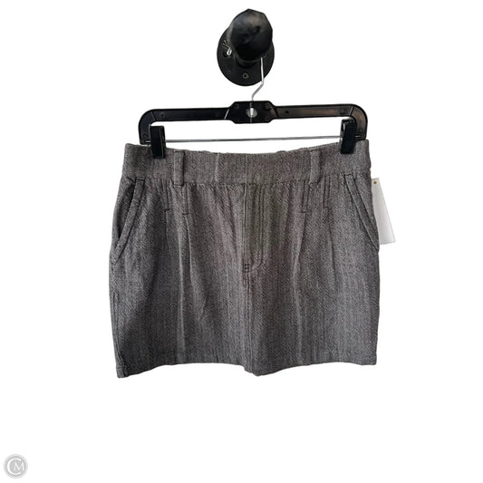 Skirt Mini & Short By Free People In Grey & White, Size: 8