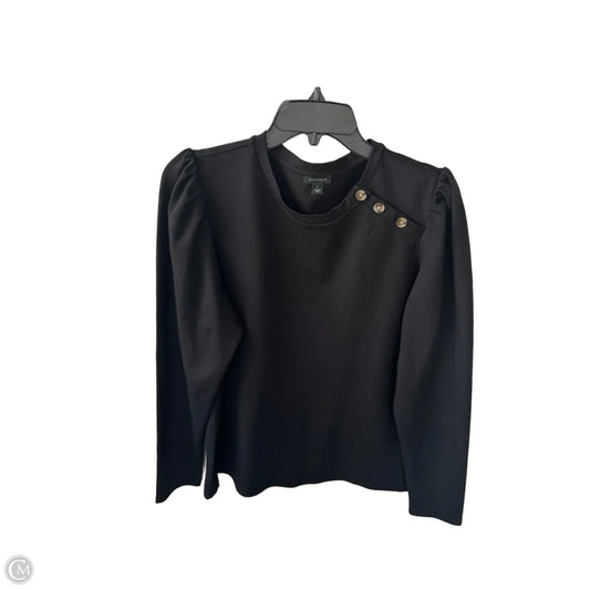 Top Long Sleeve By Ann Taylor In Black, Size: L