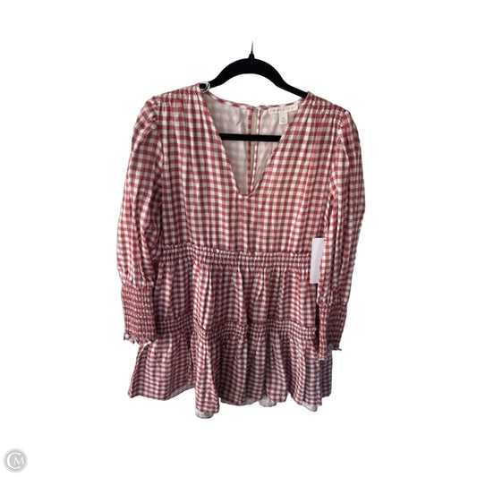 Dress Casual Short By Chelsea And Violet In Red & White, Size: M