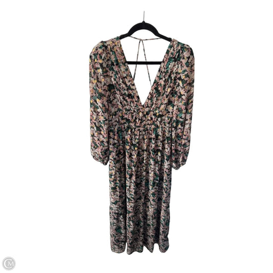Dress Party Long By Astr The Label In Black & Green, Size: L