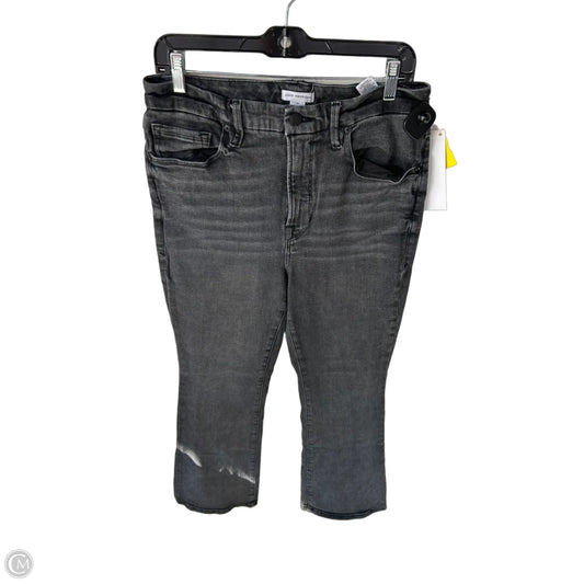 Jeans Straight By Good American In Black Denim, Size: 14