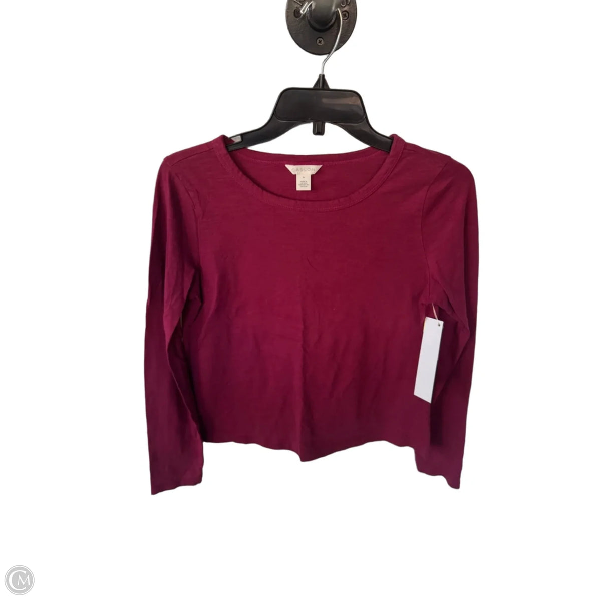 Top Long Sleeve Basic By Caslon In Red, Size: S