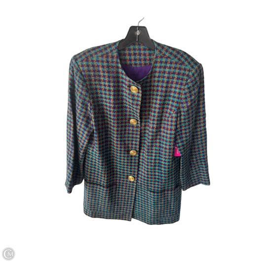 Blazer By Doncaster In Blue & Purple, Size: L