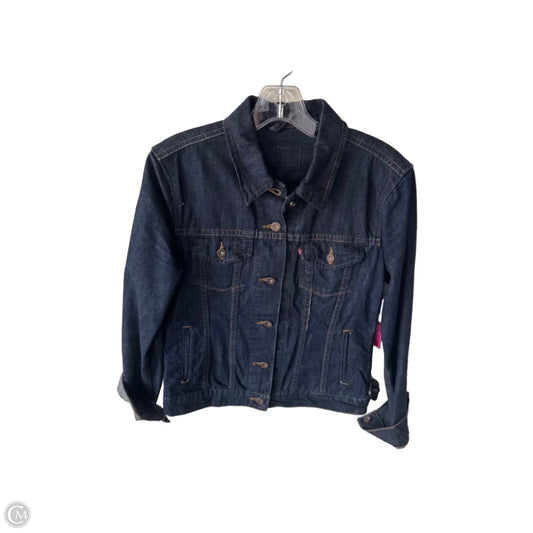 Jacket Denim By Levis In Blue Denim, Size: 10