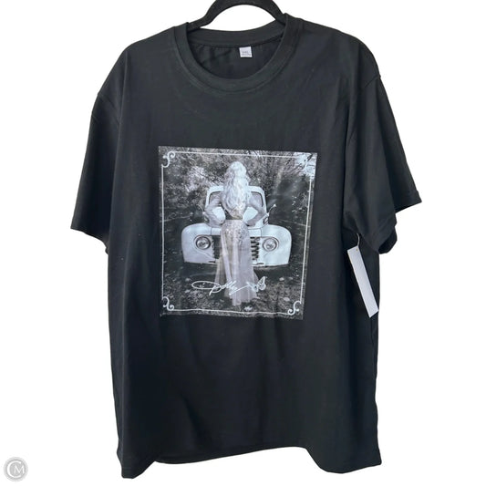 Top Short Sleeve By Cme In Black, Size: 2x