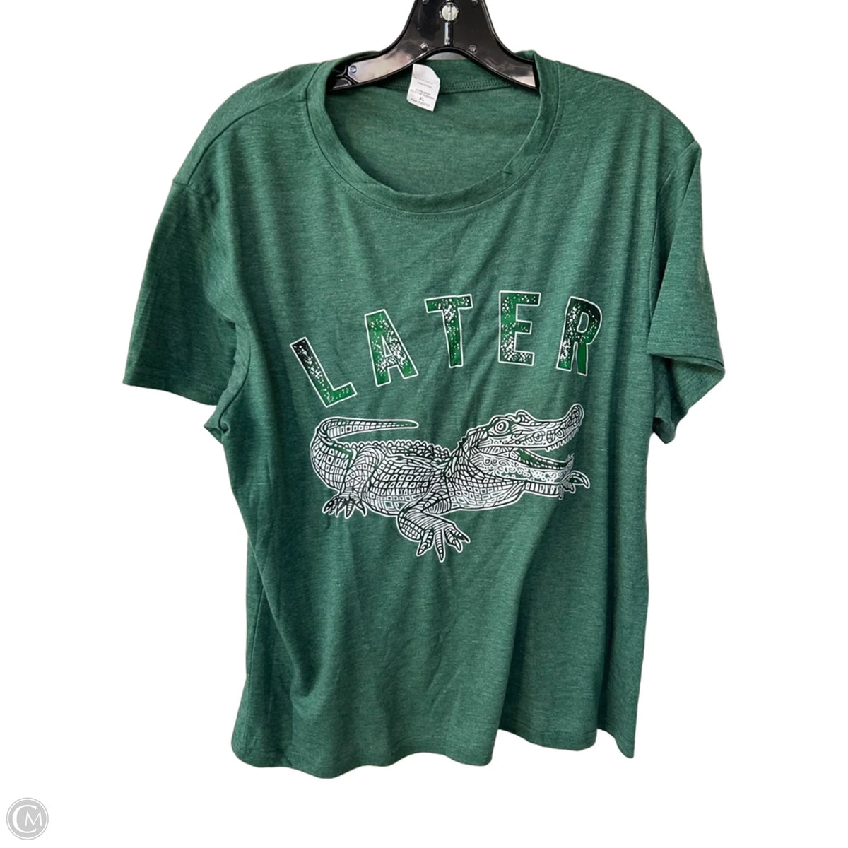 Top Short Sleeve Basic By Cme In Green, Size: Xl