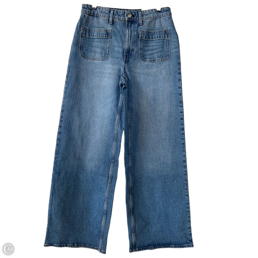 Jeans Wide Leg By Free Assembly In Blue Denim, Size: 10