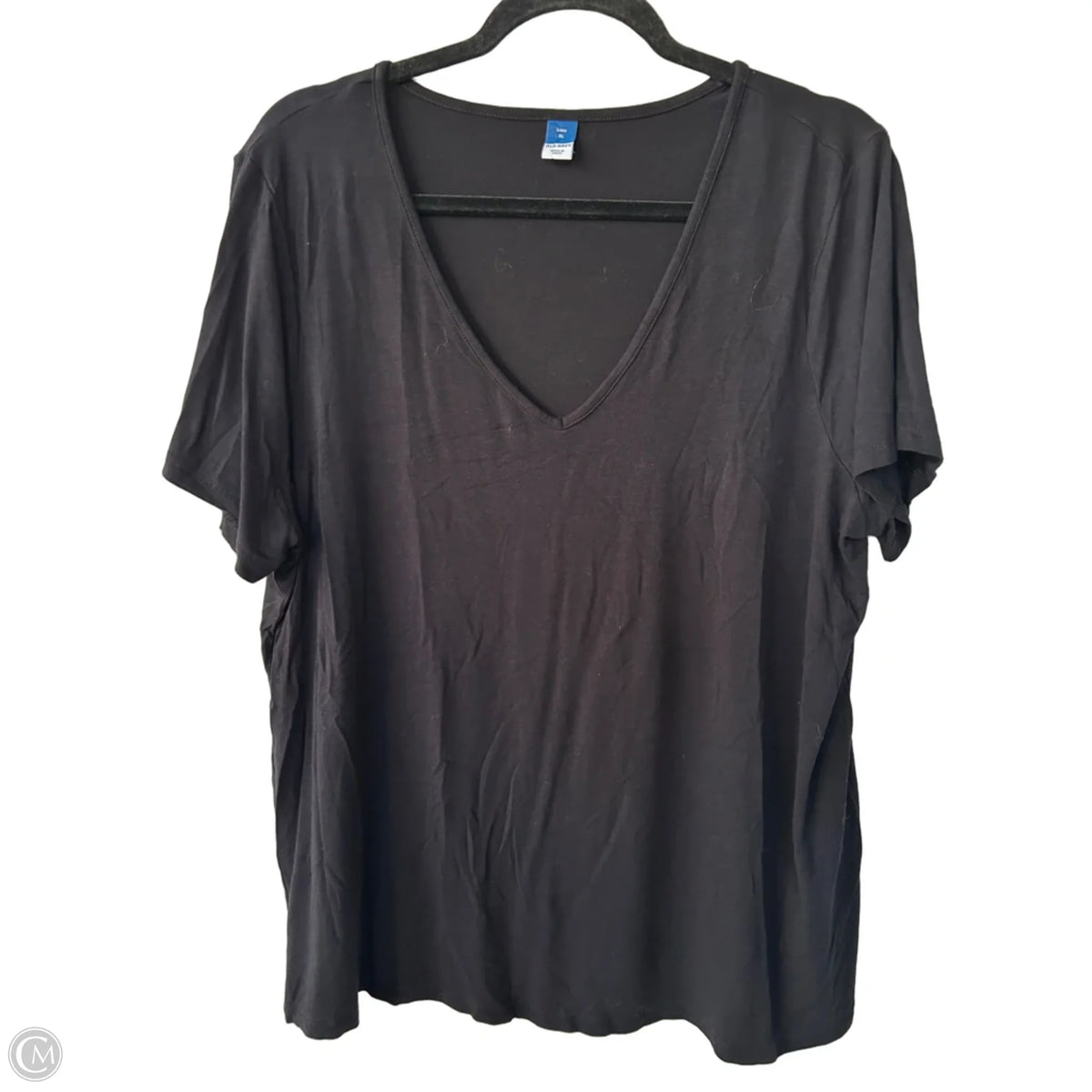 Top Short Sleeve Basic By Old Navy In Black, Size: Xl
