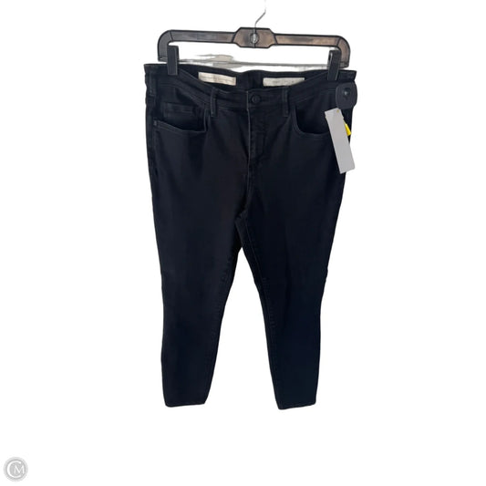Jeans Skinny By Pilcro In Black Denim, Size: 12