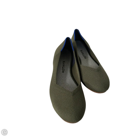 Shoes Flats By Rothys In Green, Size: 7.5
