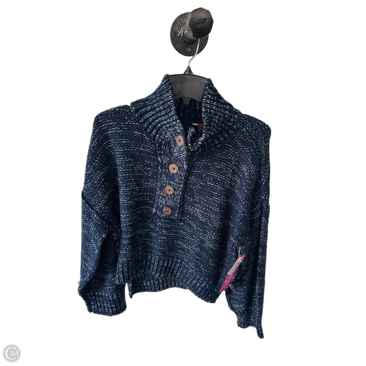Sweater By Pilcro In Blue & White, Size: S