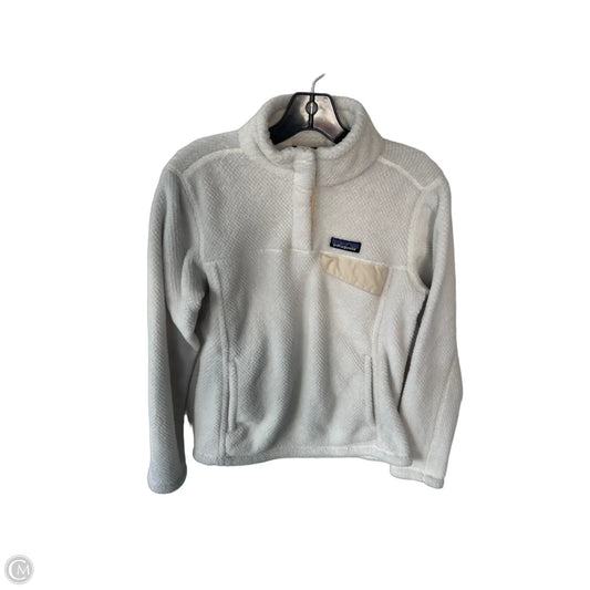 Jacket Fleece By Patagonia In Cream, Size: S
