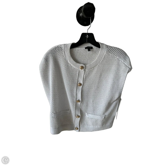 Vest Sweater By Talbots In White, Size: Mp