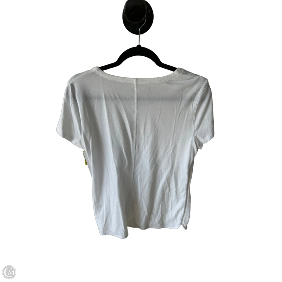 Top Short Sleeve Basic By Talbots In White, Size: Mp