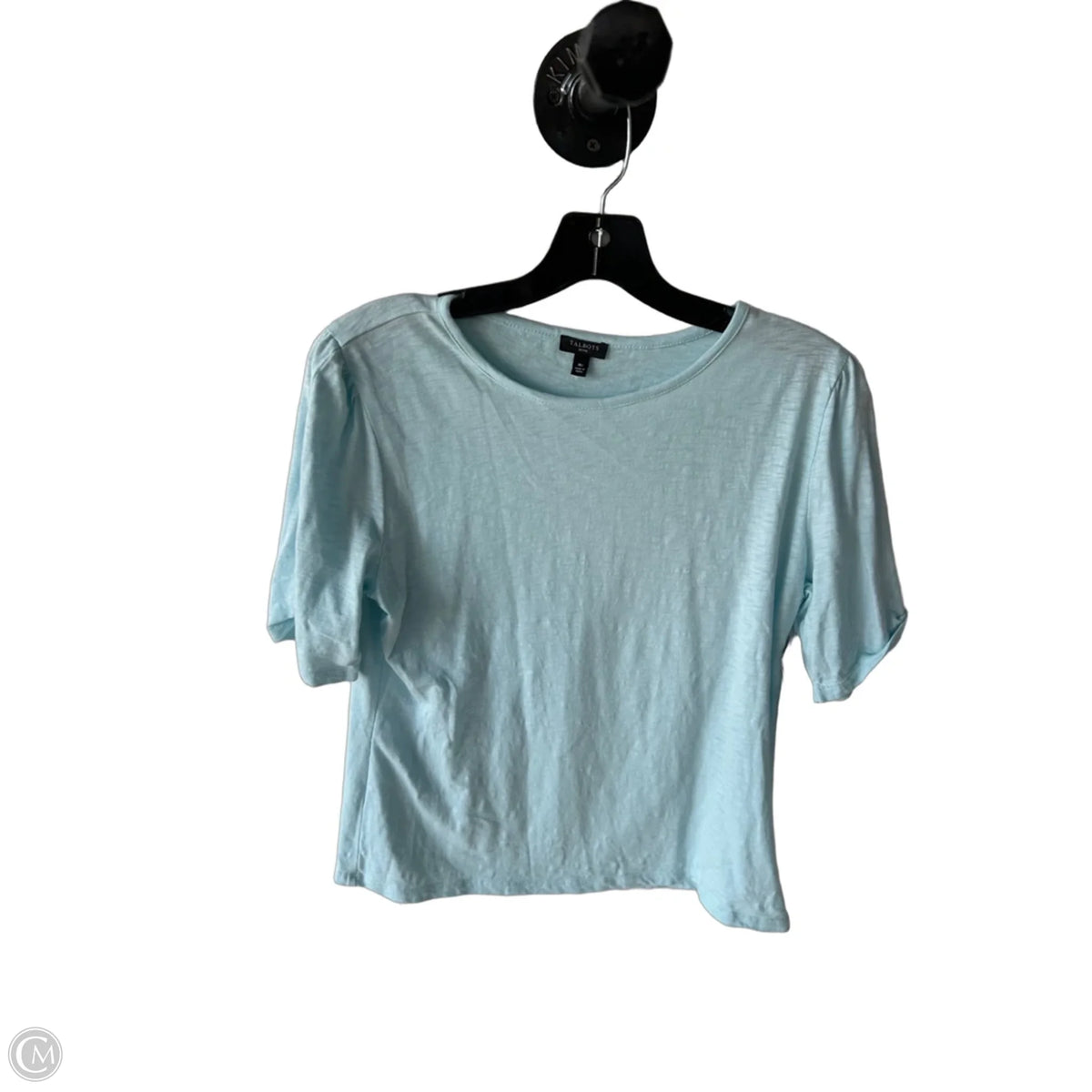 Top Short Sleeve Basic By Talbots In Blue, Size: Mp