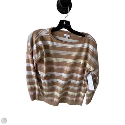Sweater By J. Jill In Pink & Tan, Size: Sp