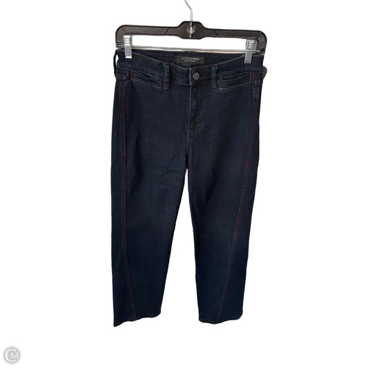 Jeans Straight By Liverpool In Blue & Red, Size: 2