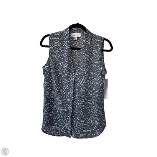 Top Sleeveless By Nordstrom Rack In Grey & White, Size: S