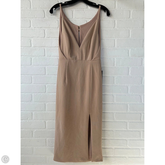 Dress Casual Midi By Lulus In Tan, Size: S