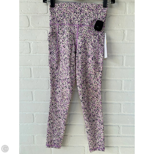Athletic Leggings By Athleta In Purple & Tan, Size: Xxs